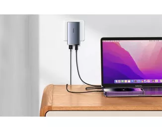 Сетевое зарядное устройство Baseus GaN5 Pro Ultra-Slim C+U 65W (CCGP150113) Gray