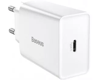 Сетевое зарядное устройство Baseus Speed Mini Quick Charger 1C 20W (CCFS-SN02) White
