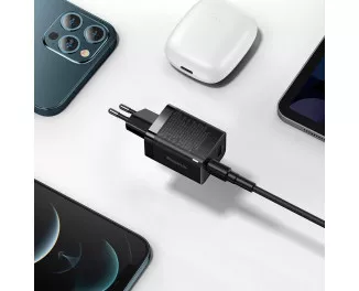 Сетевое зарядное устройство Baseus Super Si Pro Quick Charger C+U 30W (CCSUPP-E01) Black
