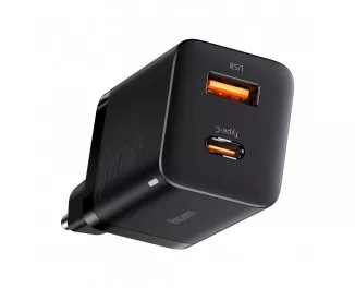Сетевое зарядное устройство Baseus Super Si Pro Quick Charger C+U 30W (CCSUPP-E01) Black