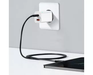 Сетевое зарядное устройство Baseus Super Si Pro Quick Charger C+U 30W (CCSUPP-E02) White