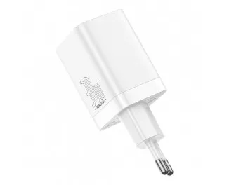 Сетевое зарядное устройство Baseus Super Si Pro Quick Charger C+U 30W (CCSUPP-E02) White