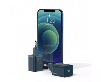 Сетевое зарядное устройство Baseus Super Si Quick Charger 1C 20W (CCSUP-B03) Blue