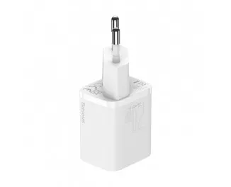 Сетевое зарядное устройство Baseus Super Si Quick Charger 1C 20W + кабель USB C-Lightning 1.0m (TZCCSUP-B02) White