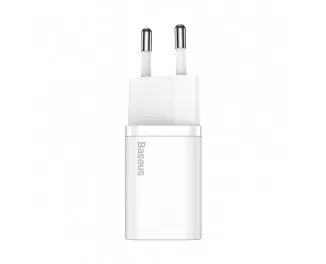 Сетевое зарядное устройство Baseus Super Si Quick Charger 1C 20W + кабель USB C-Lightning 1.0m (TZCCSUP-B02) White