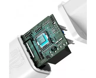 Сетевое зарядное устройство Baseus Super Si Quick Charger 1C 20W + кабель USB C-Lightning 1.0m (TZCCSUP-B02) White