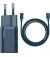 Мережевий зарядний пристрій Baseus Super Si Quick Charger 1C 20W + кабель USB C-Lightning 1.0m (TZCCSUP-B03) Blue