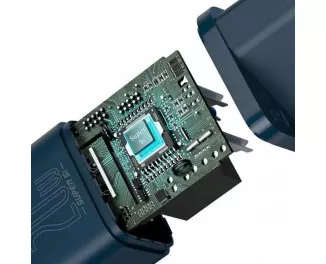 Мережевий зарядний пристрій Baseus Super Si Quick Charger 1C 20W + кабель USB C-Lightning 1.0m (TZCCSUP-B03) Blue