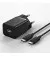 Сетевое зарядное устройство Baseus Super Si Quick Charger 1C 25W + кабель USB C-USB C 1.0m (TZCCSUP-L01) Black