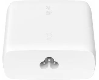 Мережевий зарядний пристрій Belkin 200W 4хUSB-С GAN PD PPS White (WCH015VFWH)
