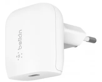 Сетевое зарядное устройство Belkin 20W USB-C PD PPS White (WCA006VFWH)