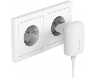 Сетевое зарядное устройство Belkin 30W PD PPS USB-С - Lightning 1m White (WCA005VF1MWH-B5)