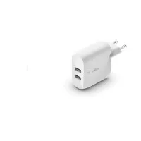 Сетевое зарядное устройство Belkin Boost Up Charge Dual USB-A Home Charger 24W (WCB002VFWH)