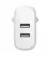 Сетевое зарядное устройство Belkin BoostCharge Dual USB-A Wall Charger 24W + Lightning to USB-A Cable White (WCD001vf1MWH)
