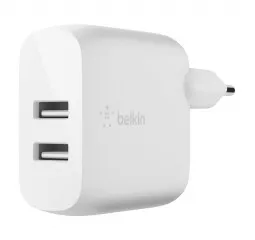 Сетевое зарядное устройство Belkin BoostCharge Dual USB-A Wall Charger 24W White (WCB002vfWH)