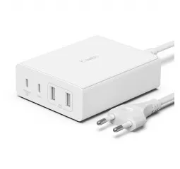 Сетевое зарядное устройство Belkin BoostCharge Pro 4-Port GaN Charger 108W White (WCH010vfWH)