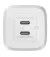 Сетевое зарядное устройство Belkin BoostCharge Pro Dual USB-C GaN Wall Charger with PPS 65W White (WCH013vfWH)