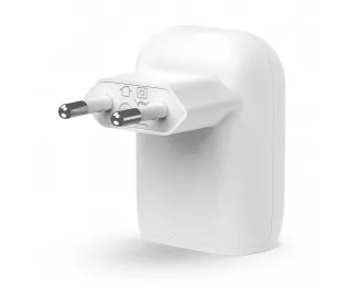 Мережевий зарядний пристрій Belkin BoostCharge USB-C Wall Charger 20W + USB-C/USB-C Cable White (WCA005vf1MWH-B6)