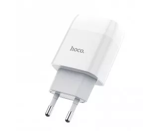 Сетевое зарядное устройство hoco C73A Glorious White