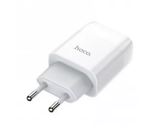 Сетевое зарядное устройство hoco C73A Glorious White