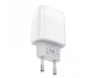 Сетевое зарядное устройство hoco C73A Glorious White