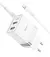 Сетевое зарядное устройство hoco N21 Pro Tourer PD30W + Cable (Type-C to Lightning) White