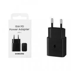 Сетевое зарядное устройство Samsung 15W PD Power Adapter (w/o cable) Black (EP-T1510NBEGEU)