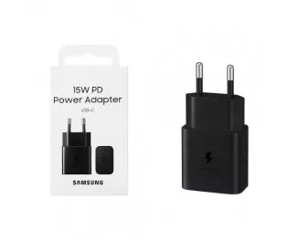 Сетевое зарядное устройство Samsung 15W PD Power Adapter (w/o cable) Black (EP-T1510NBEGEU)