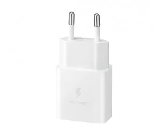 Сетевое зарядное устройство Samsung 15W PD Power Adapter (w/o cable) White (EP-T1510NWE)