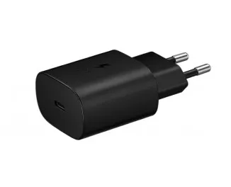 Сетевое зарядное устройство Samsung 25W PD Power Adapter (with Type-C cable) Black (EP-TA800XBEGRU)