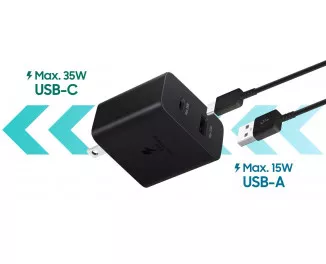 Мережевий зарядний пристрій Samsung EP-TA220 35W (EP-TA220NBEGRU) Black