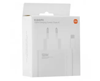 Мережевий зарядний пристрій Xiaomi 120W Charging Combo (Type-A) (BHR6034EU) EU White