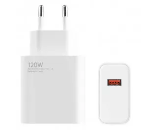 Мережевий зарядний пристрій Xiaomi 120W Charging Combo (Type-A) (BHR6034EU) EU White