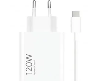 Сетевое зарядное устройство Xiaomi 120W HyperCharge White (BHR9462EU)