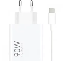 Сетевое зарядное устройство Xiaomi 90W Hyper Charge Combo (Type-A) (BHR07ZBEU) White