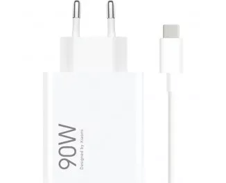 Сетевое зарядное устройство Xiaomi 90W Hyper Charge Combo (Type-A) (BHR07ZBEU) White