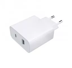 Сетевое зарядное устройство Xiaomi Mi 33W Wall Charger (Type-A + Type-C) (BHR4996GL) EU White