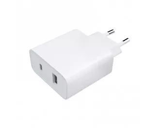 Сетевое зарядное устройство Xiaomi Mi 33W Wall Charger (Type-A + Type-C) (BHR4996GL) EU White