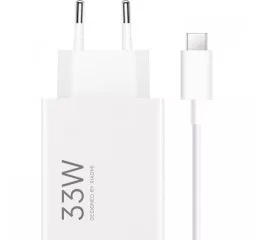 Сетевое зарядное устройство Xiaomi Wall Charger 33W White Type-C Cable (BHR9956EU)
