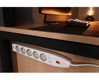 Мережевий фільтр 2E 5хSchuko, 2 м (2E-SP515M2WH)