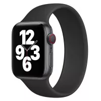 Силиконовый монобраслет для Apple Watch 38/40mm Solo Loop Black (M/150-160mm)