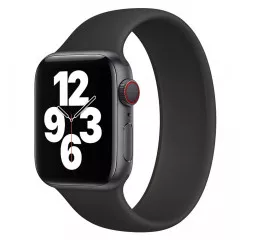 Силиконовый монобраслет для Apple Watch 38/40mm Solo Loop Black (M/150-160mm)