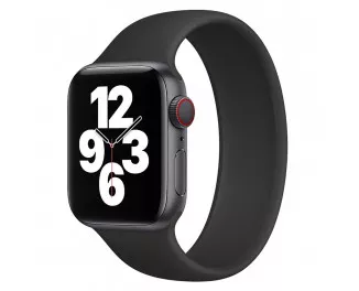 Силиконовый монобраслет для Apple Watch 38/40mm Solo Loop Black (M/150-160mm)