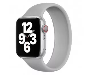 Силіконовий монобраслет для Apple Watch 44/45/46 mm Solo Loop Gray (M/160-170mm)