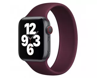 Силиконовый монобраслет для Apple Watch 44/45/46 mm Solo Loop Plum (M/160-170mm)