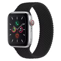 Силиконовый плетёный монобраслет для Apple Watch 38/40mm Braided Solo Loop Black (L/170-180mm)
