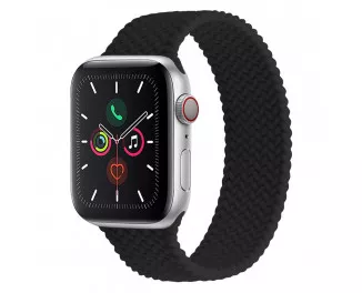 Силиконовый плетёный монобраслет для Apple Watch 38/40mm Braided Solo Loop Black (L/170-180mm)