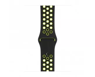 Силиконовый ремешок для Apple Watch 38/40/41mm Apple Nike Sport Band Black/Volt (MQ2H2)