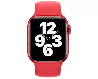 Силиконовый ремешок для Apple Watch 38/40/41mm Apple Solo Loop (PRODUCT)RED (MYP32), Size 5