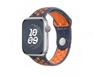 Силиконовый ремешок для Apple Watch 40mm Apple Nike Sport Band Blue Flame - S/M (MC2E4)